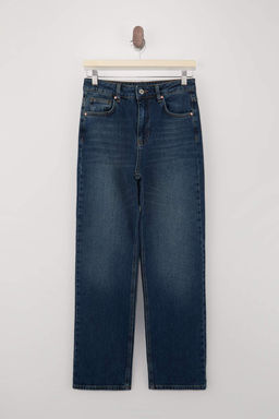 Mavi Yuksek Bel Az Esnek Straight Duz Kesim Jeans TWOSS26JE00159