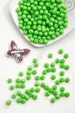 Бусинки пластиковые 8 мм*500 гр (SF-2508) салатовый №23