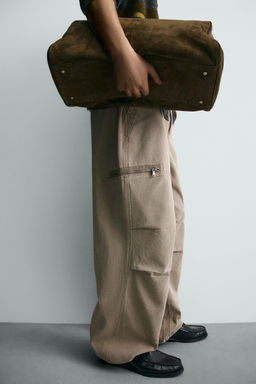 PARACHUTE CARGO TROUSERS - Zara фото 16
