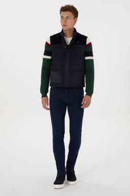 Erkek Lacivert Deri Yelek - U.s. polo assn фото 4