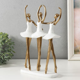 Сувенир полистоун "Три балерины" 19,5х7,5х29,5 см