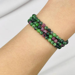 Бусины для рукоделия из Цоизита (Африка)