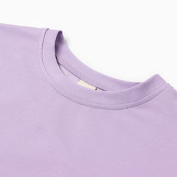 Футболка оверсайз с нашивкой женская MINAKU: One Most Brand, сиреневая, размер 48