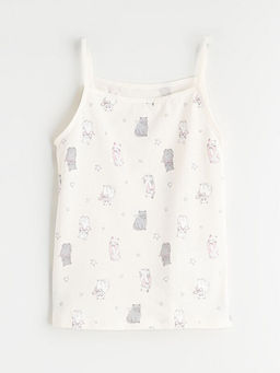 Kare Yaka Bask?l? ?p Ask?l? K?z ?ocuk Atlet 2li