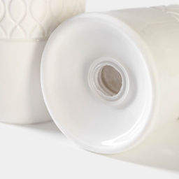 Набор для специй Magistro Argos, 2 предмета: солонка, перечница, 90 мл, 6×8 см, фарфор, белый