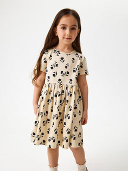 ACOOLA / Платье детское для девочек Marka бежевый принт