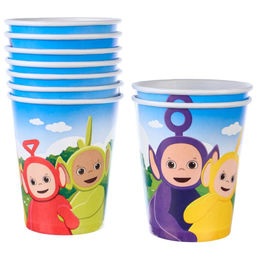 Цена за 10 шт. Стакан бумажный С Днем Рождения!, 250 мл, Телепузики - Simaland фото 4