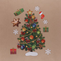 Цена за 2 шт. Наклейки на окна «Новогодние», 2 шт., 35 х 50 см