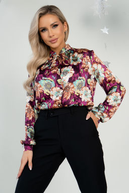 Блуза Open Style 6021 бордовый