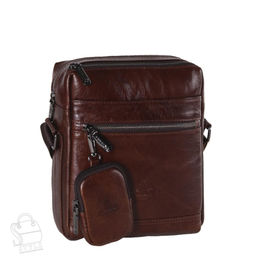 Сумка мужская кожаная 6881-2Z brown Zinimxs в Новосибирске