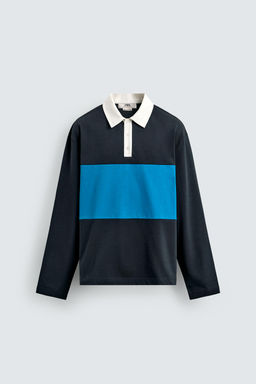 REGULAR FIT COLOUR BLOCK POLO SHIRT - Zara фото 19