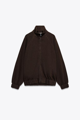SOFT ZIP-UP SWEATSHIRT - Zara фото 7