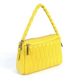 Женская кожаная сумка 2208 Елоу - Cidirro фото 3