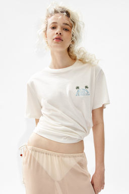 Camiseta estampada de algod?n - H&m фото 3
