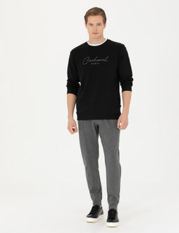 Серые меланжевые спортивные штаны New Slim Fit