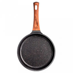 Сковорода с тефлоновым покрытием д22см "Stella", h5,2см, s0,32см, дно д20см, s0,4см, ручка из термостойкого пластика, ristretto (Россия)