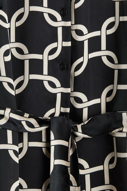 Vestido camisero con cinturon de anudar - H&m фото 6