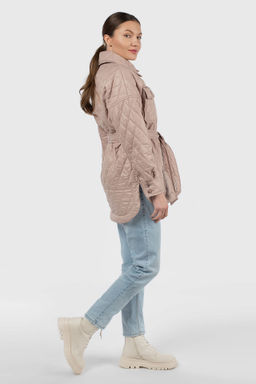 Пальто куртка женское демисезонное (пояс)