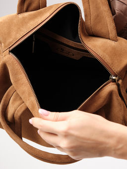 Замшевая сумка Bowling DBR 31378 светло-коричневый  фото 14