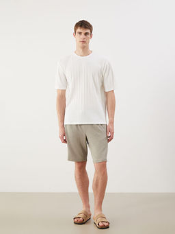 Bisiklet Yaka Erkek Dokulu Ti??rt