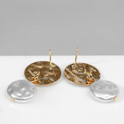 Серьги с жемчугом Нефаз, цвет белый в золоте - Queen fair фото 2