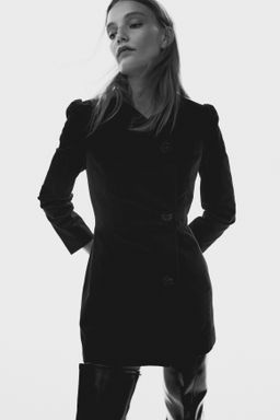 Vestido blazer de terciopelo - H&m фото 4