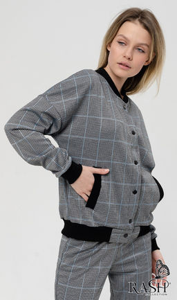 Бомбер "Лидс" серо-голубой Цвет:как на фото