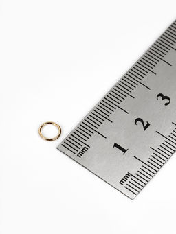 Кольцо соединительное 0.8?6 мм (набор 50 г,  570 шт.) СМ-976, цвет золото