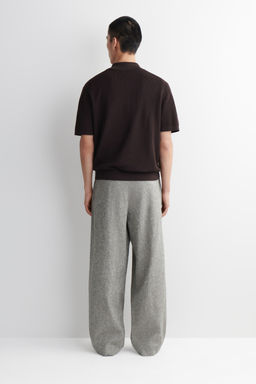 PANTAL?N DE LINO RELAXED FIT WIDE LEG - H&m фото 8