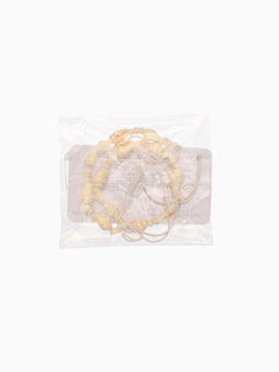 Браслет на ногу «Анклет», длина 20 см, белый