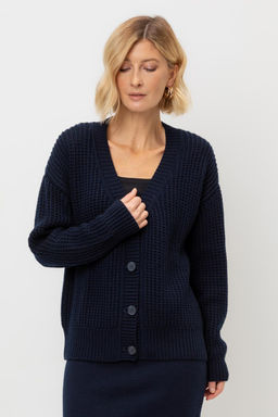 ЕВ 30200/ш/темно-синий кардиган жен