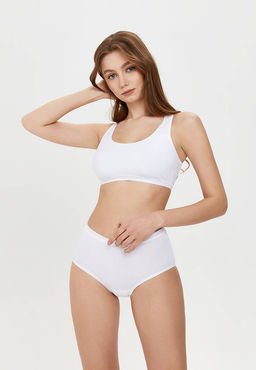 CONTE Трусики бикини высокой посадки BASIC COLLECTION LB 2016 (в коробке) white - Conte elegant фото 3