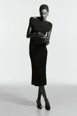 Vestido off-the-shoulder - H&m фото 2