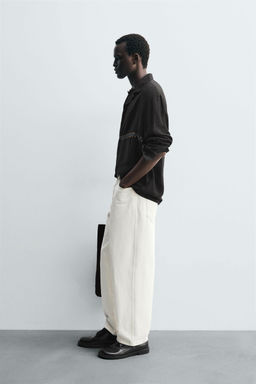 GEOMETRIC EMBROIDERY FLOWING SHIRT - Zara фото 4