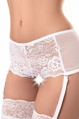 Эротические трусики-пояс Erolanta Sheila, белый (50-52)  фото 6