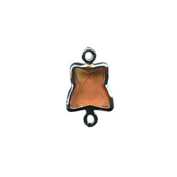 Страз в оправе Gamma MS-04 9.5 х 7 мм акрил 50 шт в пакете с еврослотом СК/Распродажа №20 желтый