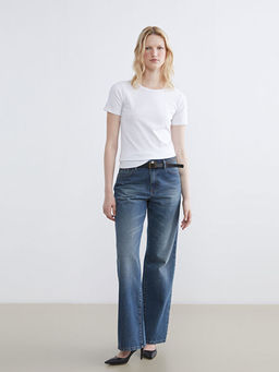 Bisiklet Yaka Kad?n Ti??rt