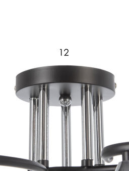 Люстра XA1635/5, 5×60 Вт, E27, цвет чёрный хром