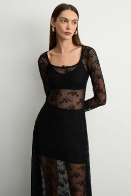 Платье из кружева с круглым вырезом - Mollis фото 3