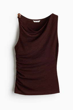 Top drapeado con cuentas decorativas - H&m фото 3