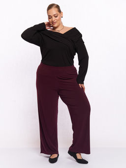 Брюки из холодного трикотажа TBB12007PUR39