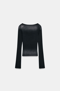 WASHED STUDDED TOP - Zara фото 5