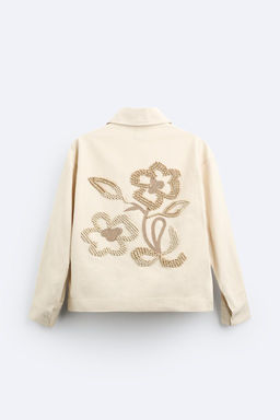 JACKET WITH EMBROIDERED BEADS - Zara фото 8