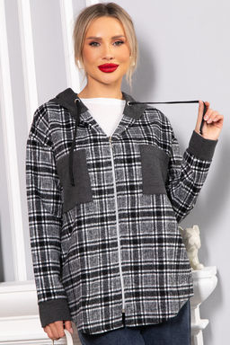 Рубашка с капюшоном Стокгольм (серая) Б14593-50М - Lt collection фото 10