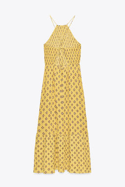 PRINTED MIDI DRESS - Zara фото 9