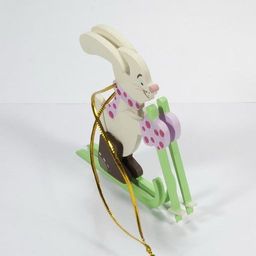 Елочные игрушки - Зайчик на лыжах 540-1 - Idh фото 5