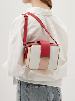 Сумка Labbra L-15329MP white/l.pink/hibiscus