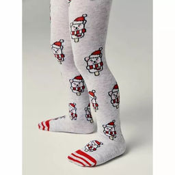 Колготки дет. NEW YEAR 21С-31СП 104-110 (24) - 669 светло-серый - Conte elegant фото 2