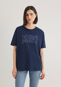 Mavi Logo Bask?l? Lacivert Tisort  фото 3