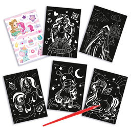 Блокнот-гравюра Принцесса и единорог, 10 листов, штихель - Школа талантов фото 8